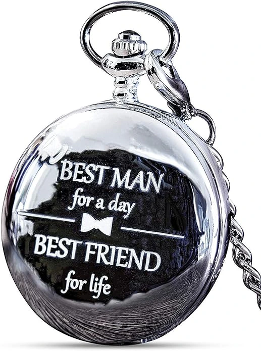 best man gifts under $30 - FJ FREDERICK JAMES Wedding Pocket Watch for Groomsman