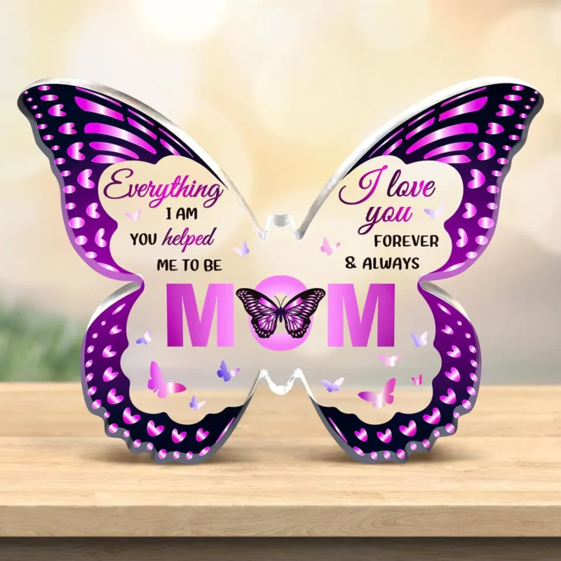 best last minute mother's day gifts - Lunekkh Butterfly-Shaped Acrylic Keepsake