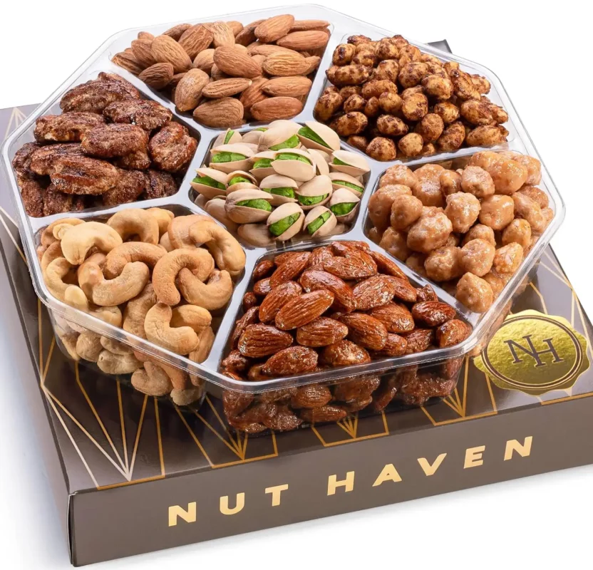 best consumable gifts - Nut Haven Holiday Nuts Gift Basket