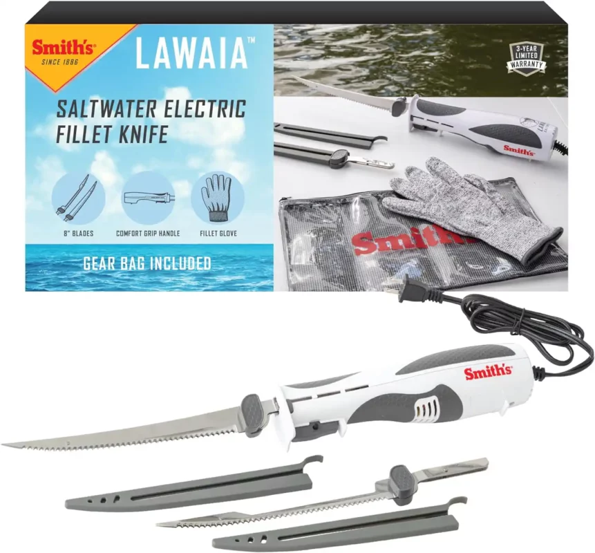 best electric fillet knives for walleye - Smith's Lawaia Electric Fillet Knife