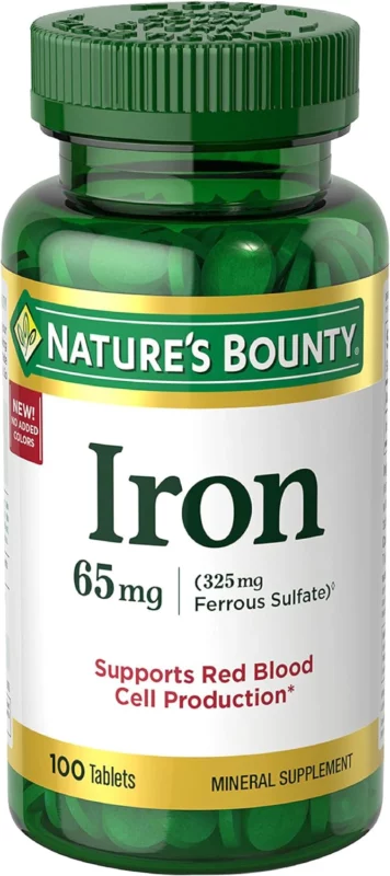 best supplements after hip replacement surgery - Nature's Bounty 100 Iron Tablets
